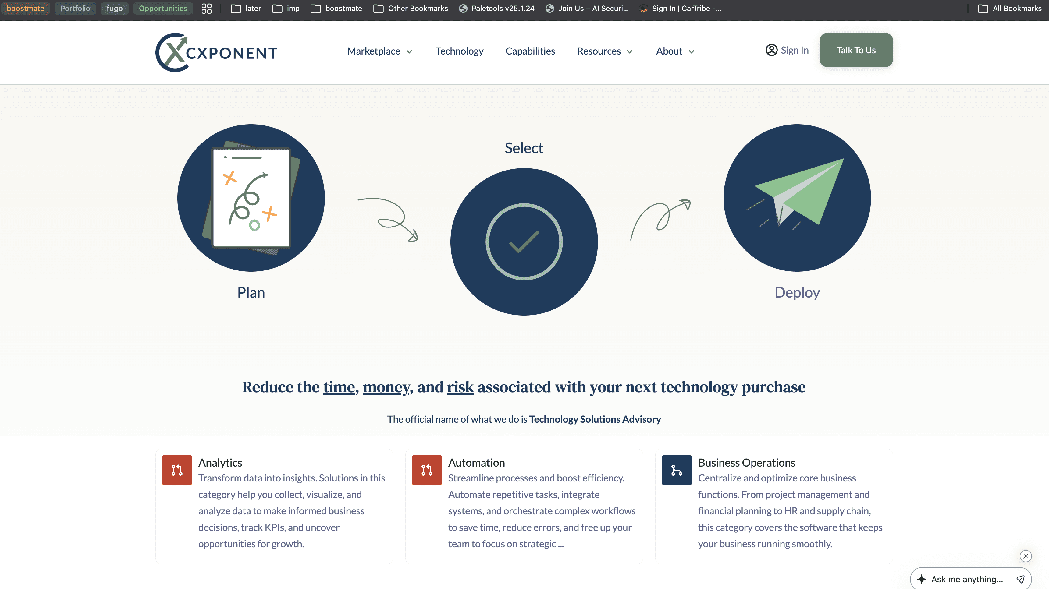 CXponent Web Homepage